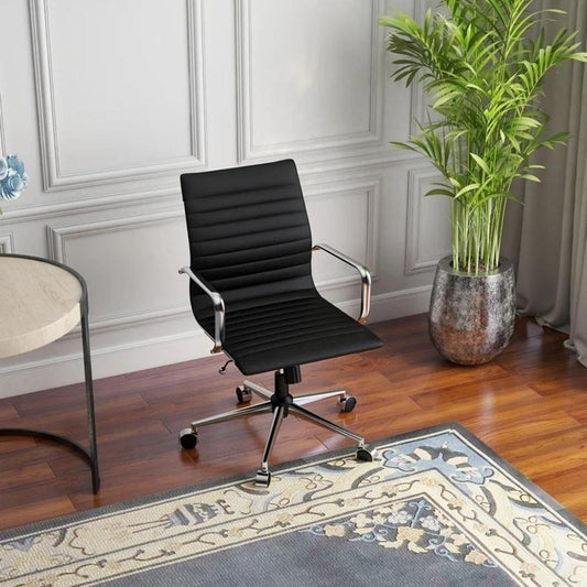 Silla De Oficina Alta Espalda Media Negro
