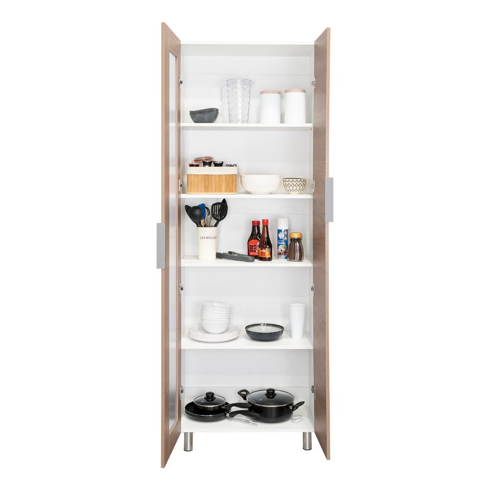 Alacena Zentauri Blanco y Chocolate