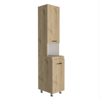 Alacena Zenda color Café claro y Blanco para Cocina.