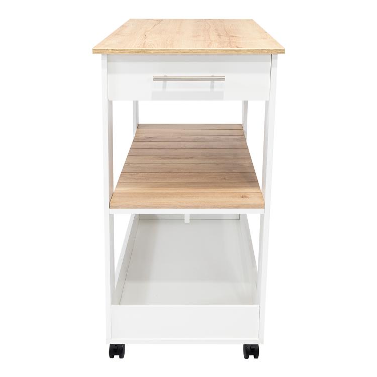 Barra de Cocina Ferrani Blanco Nevado y Duna D