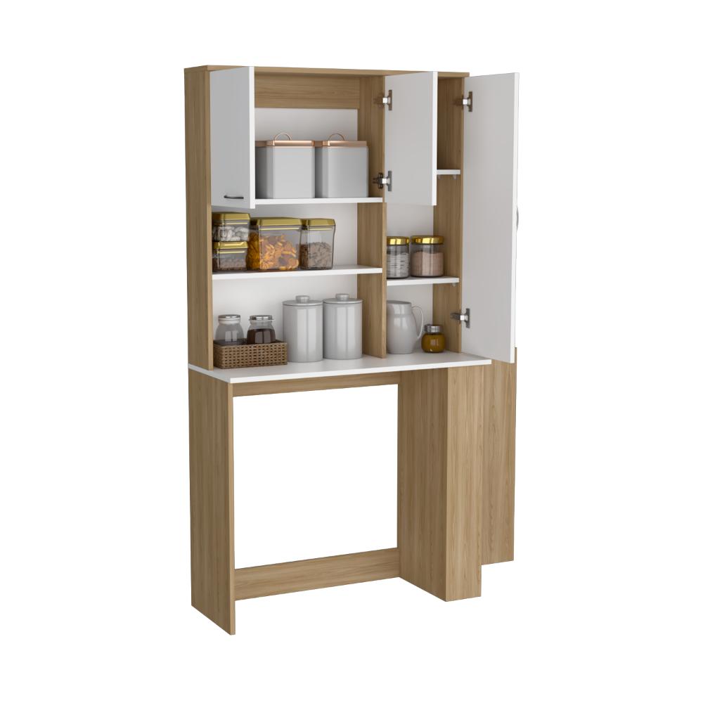 Alacena Multiusos Luciana Fresno y Blanco