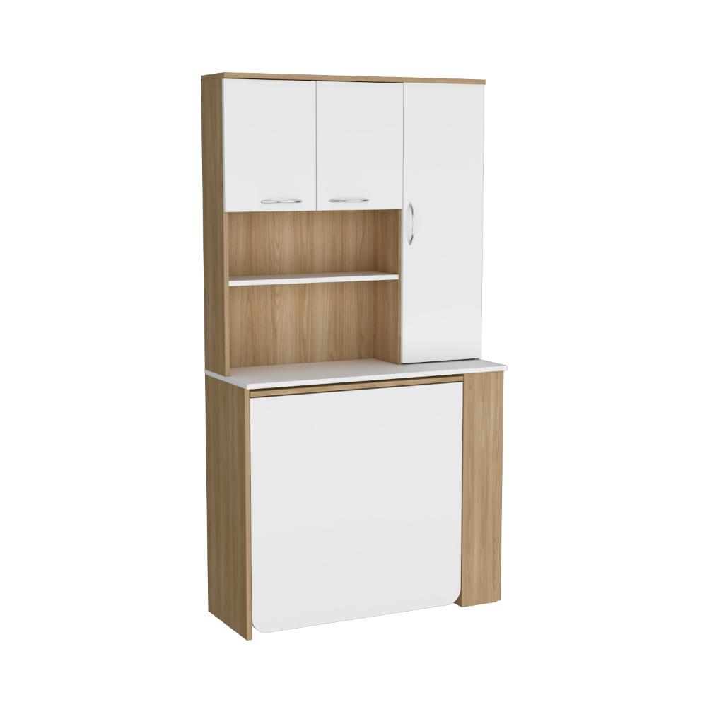 Alacena Multiusos Luciana Fresno y Blanco