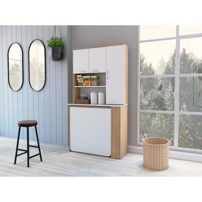 Alacena Multiusos Luciana Fresno y Blanco