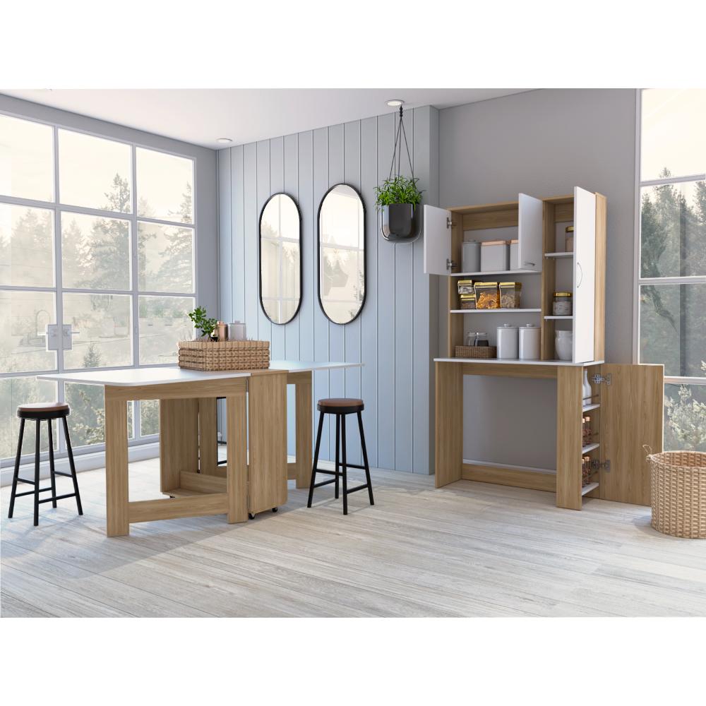 Alacena Multiusos Luciana Fresno y Blanco