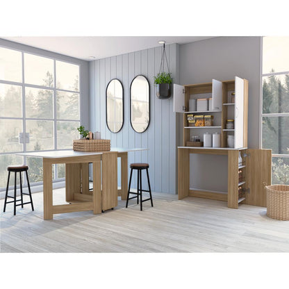 Alacena Multiusos Luciana Fresno y Blanco