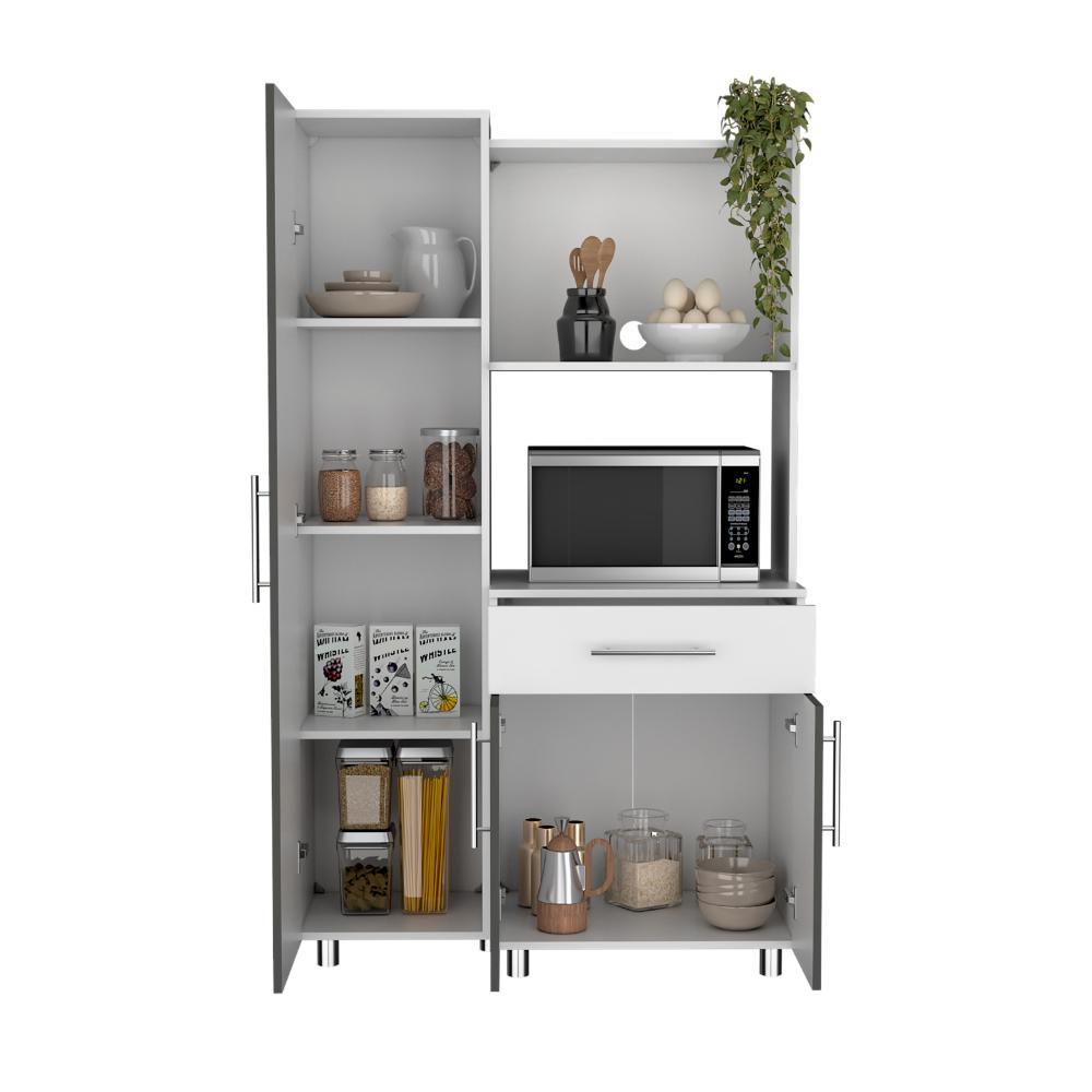 Alacena Ravelli Blanco y Gris