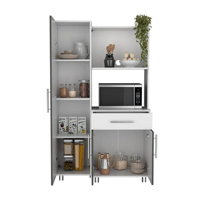 Alacena Ravelli Blanco y Gris