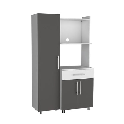 Alacena Ravelli Blanco y Gris