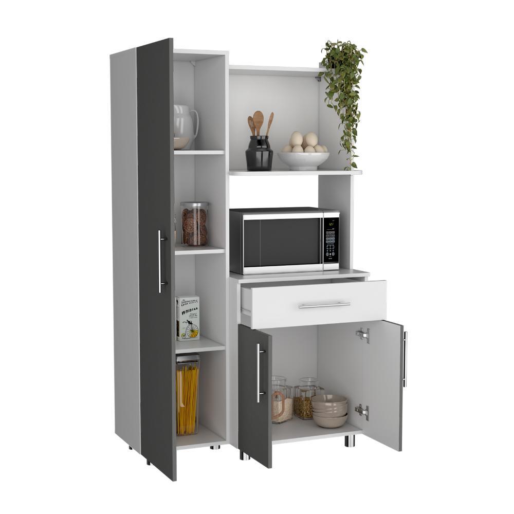 Alacena Ravelli Blanco y Gris