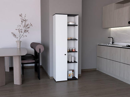Alacena Multiusos Hoyt Blanco y Wengue