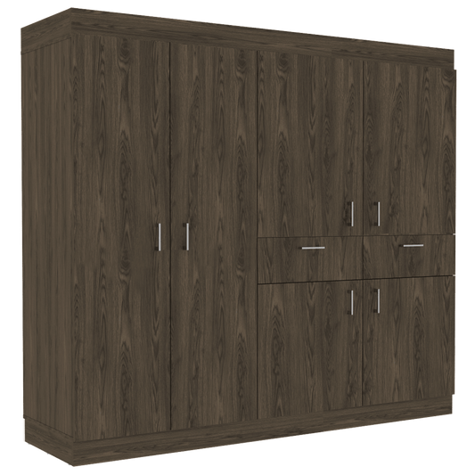 Closet Silene color Chocolate y Blanco para Habitación.