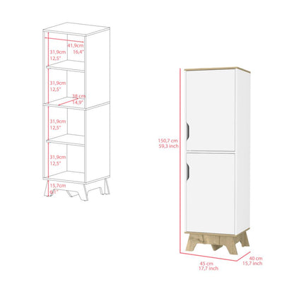 Alacena Pamplona Blanco y Duna