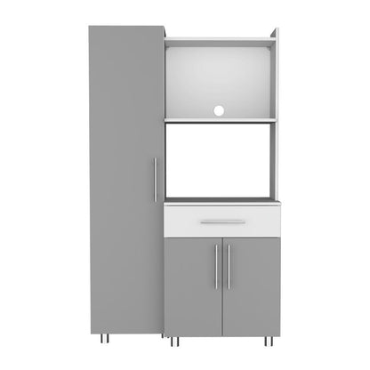 Alacena Ravelli Blanco y Gris