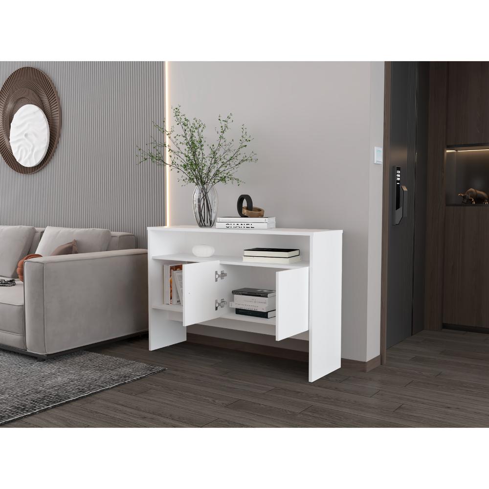 Mesa Auxiliar Recibidor Montessi Blanco