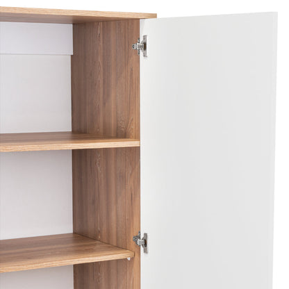 Closet Treviso con Espejo Miel y Blanco