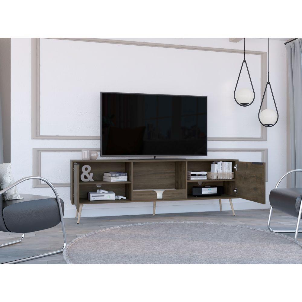Mesa Para Tv Nova, Nogal para Tv de 75"