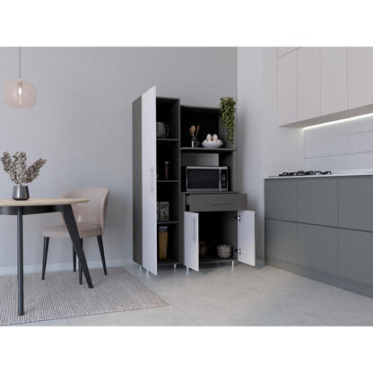 Alacena Ravelli Blanco y Gris