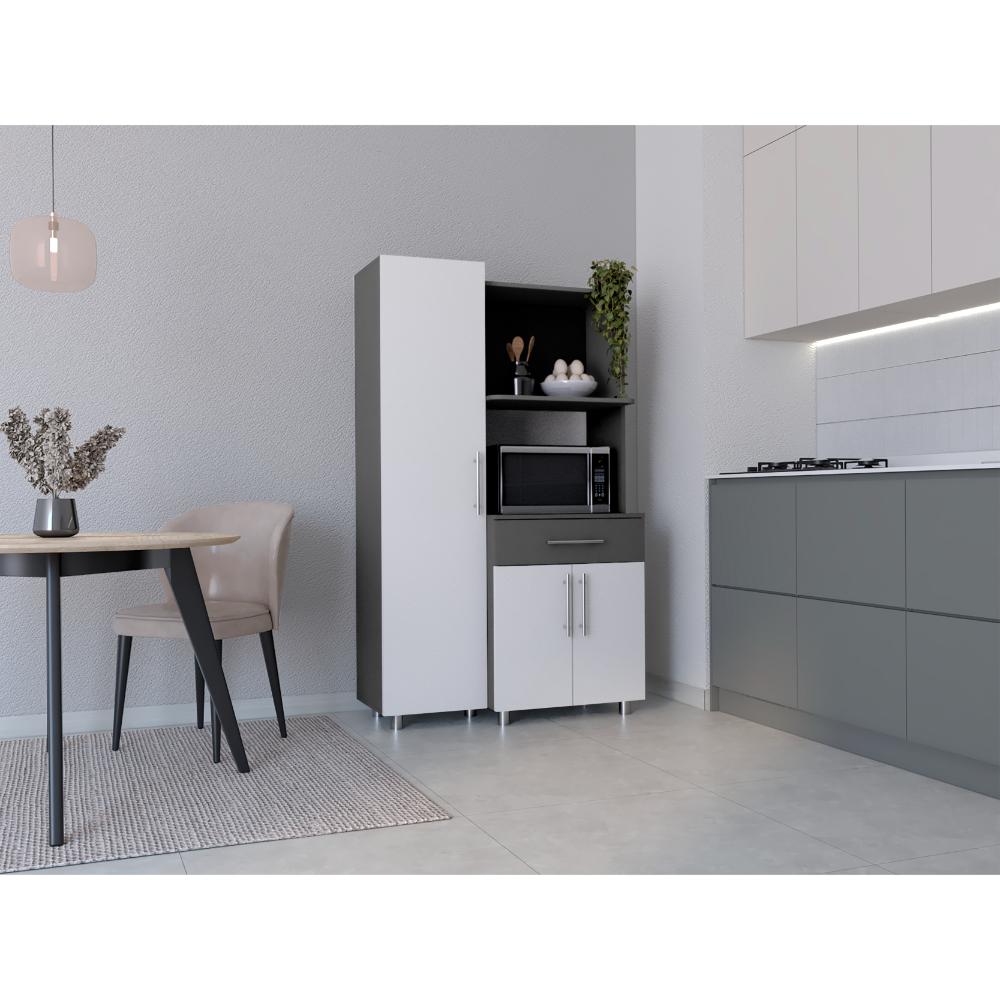 Alacena Ravelli Blanco y Gris