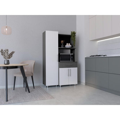 Alacena Ravelli Blanco y Gris