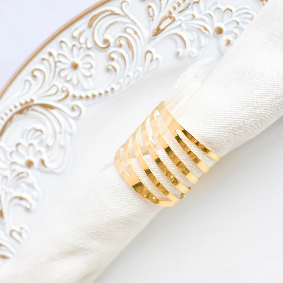 Anillo Servilleta x6 Dorado