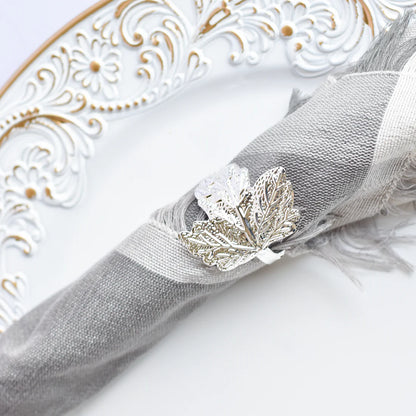 Anillo Servilleta x6 Plateado