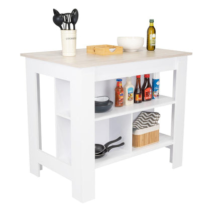 Barra de Cocina Ferrani Ceniza  y Blanco