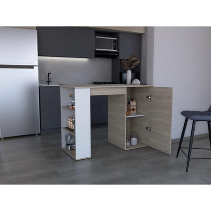 Barra de Cocina Eilen Bardolino y Blanco