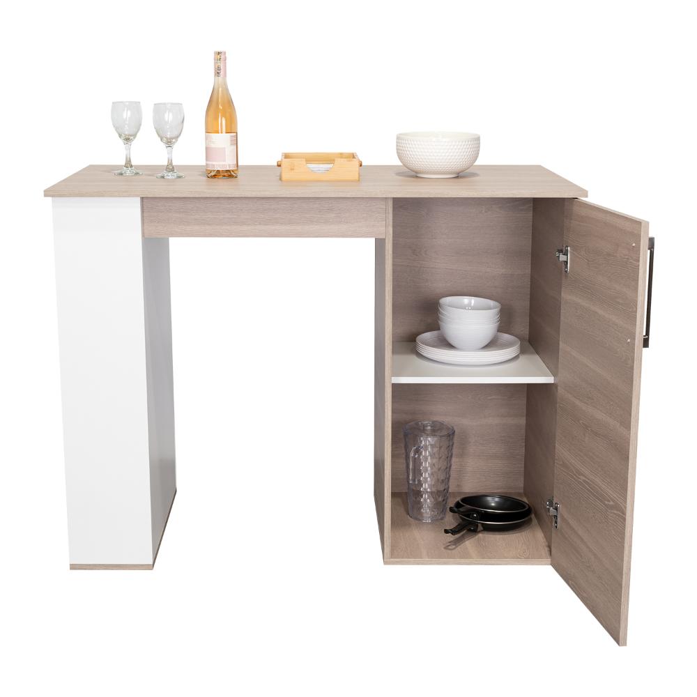 Barra de Cocina Eilen Bardolino y Blanco