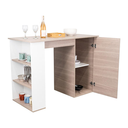 Barra de Cocina Eilen Bardolino y Blanco