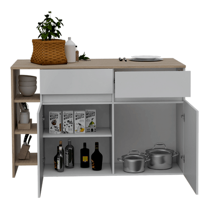 Barra de Cocina Polux color Beige y Blanco para Cocina.