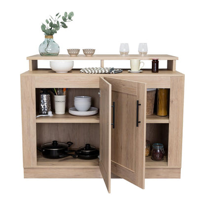 Barra de Cocina Solna Rovere y Blanco