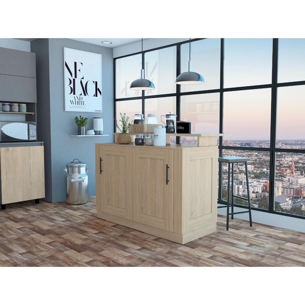 Barra de Cocina Solna Rovere y Blanco