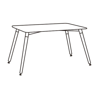 Mesa de Comedor BM Negro y Duna 6 Puestos