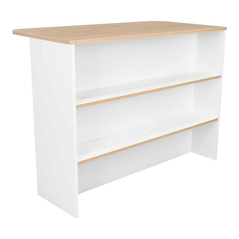 Barra de Cocina Zentauri Blanco y Rovere
