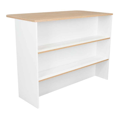 Barra de Cocina Zentauri Blanco y Rovere
