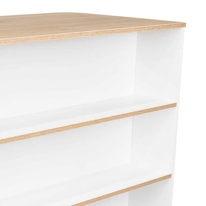 Barra de Cocina Zentauri Blanco y Rovere