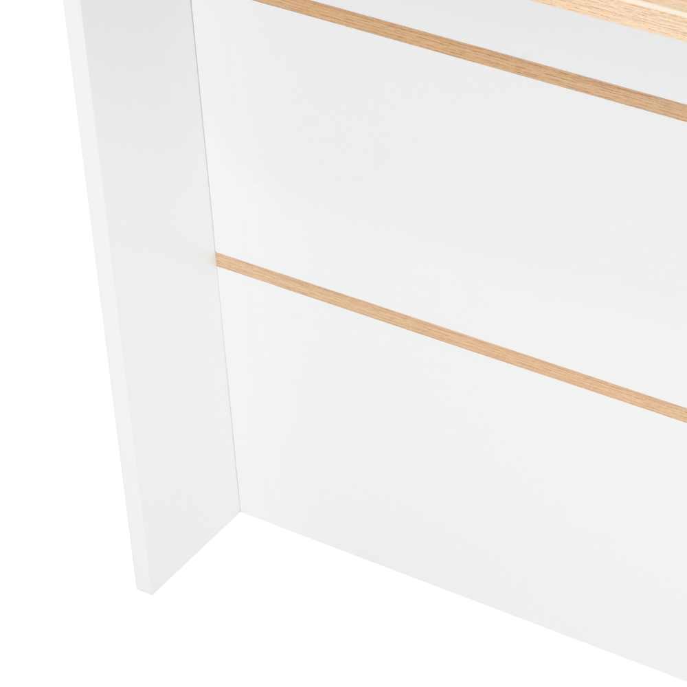 Barra de Cocina Zentauri Blanco y Rovere