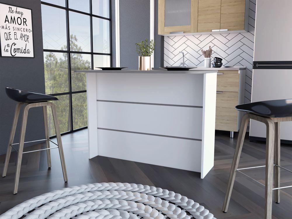 Barra De Cocina Diamante Color Blanco Marqueza y Agata Para Cocina.