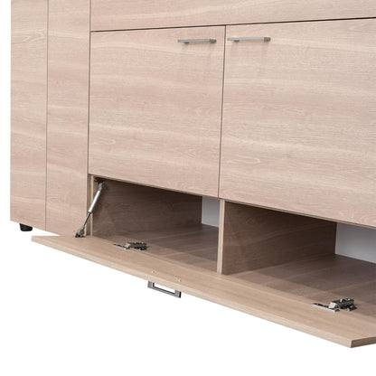 Closet Manila Bardolino y Blanco con espacio Para TV de 46"