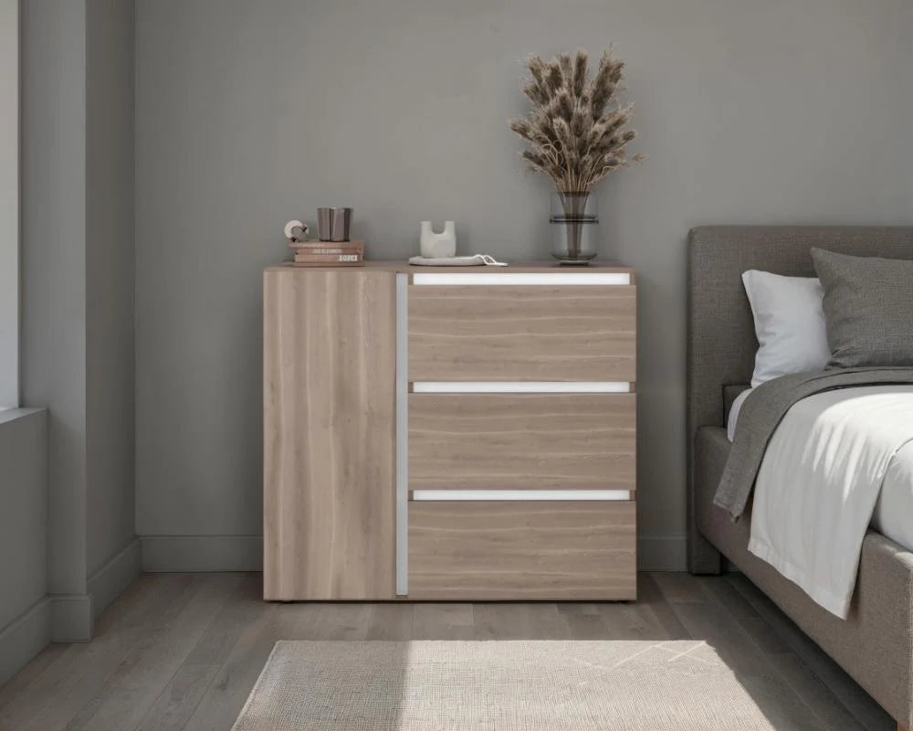 Comoda Niza Bardolino con 3 Cajones