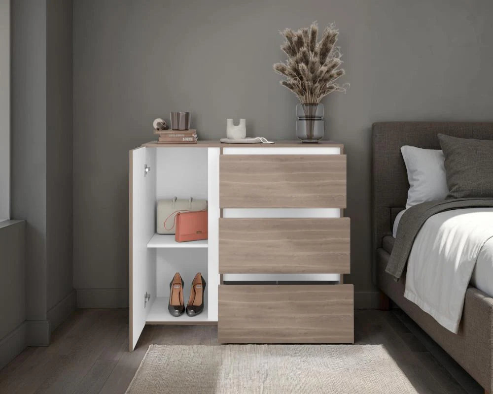 Comoda Niza Bardolino con 3 Cajones