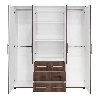 Closet Fontan Nogal y Blanco