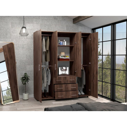 Closet Fontan Nogal y Blanco