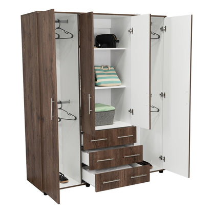 Closet Fontan Nogal y Blanco