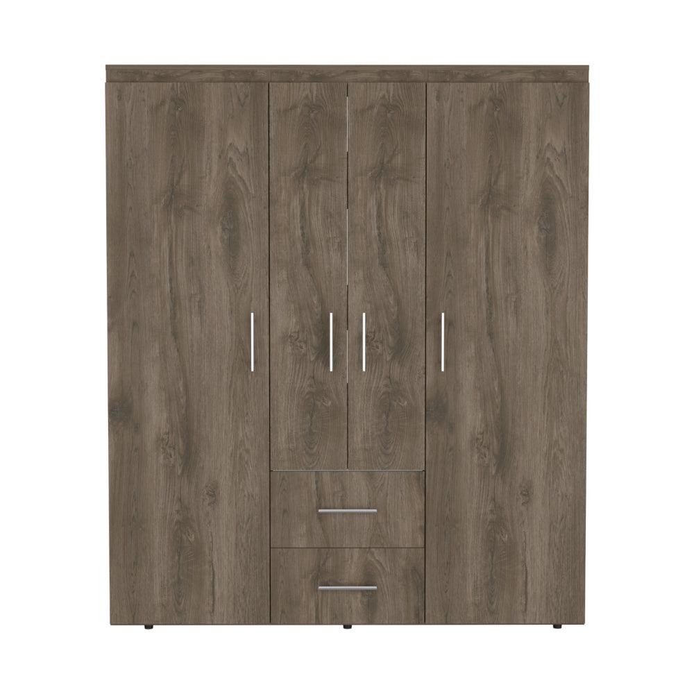 Closet Palermo Nogal y Blanco