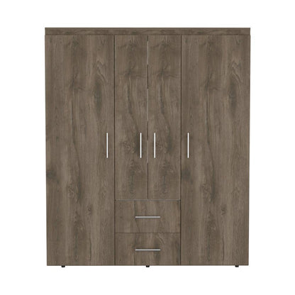 Closet Palermo Nogal y Blanco