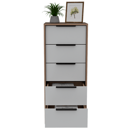 Organizador Wesley color Blanco y Miel para Habitación.