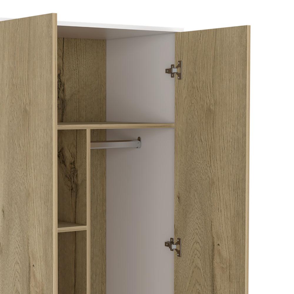 Closet Z81 Lussano 180  Blanco y Duna