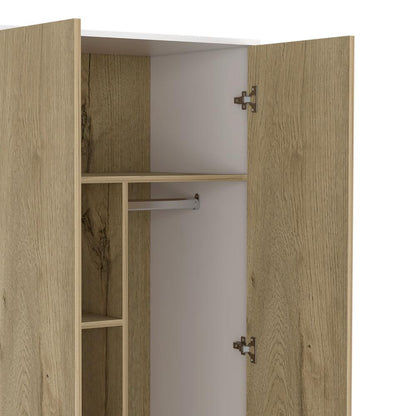 Closet Z81 Lussano 180  Blanco y Duna