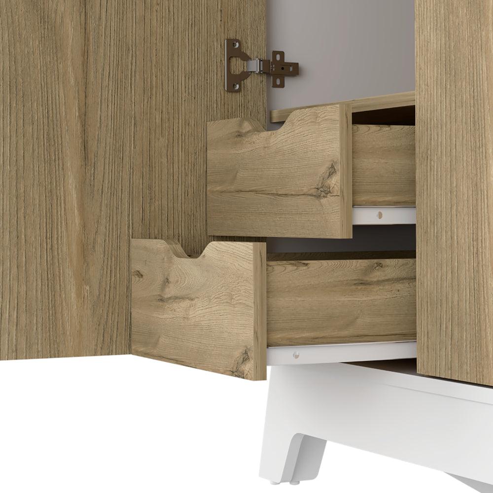 Closet Z81 Lussano 180  Blanco y Duna